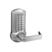 Mechanical Push Button Lock, Storeroom Function, 1 Entry Code of 1-12 Digits, Clutched, Schlage C Keyway 6-Pin, 2-3/4in BS, Non Handed, ASA Strike, Grade 2, 626/US26D Satin Chrome