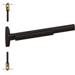 75 Series Fire-Rated CVR (Concealed Vertical Rod) Exit Device, No Dogging, No Trim, 36in x 84in, Grade 1, 710/313AN Dark Bronze Anodized