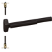78 Series Fire-Rated CVR (Concealed Vertical Rod) Exit Device, No Dogging, No Trim, 36in x 84in, Grade 1, 710/313AN Dark Bronze Anodized