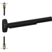 78 Series Fire-Rated CVR (Concealed Vertical Rod) Exit Device, No Dogging, No Trim, 36in x 84in, Grade 1, 711/US19 Flat Black Powder-Coated