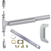 KIT - 75 Series Narrow Stile SVR (Surface Vertical Rod) Exit Device, CD (Cylinder Dogging, Requires 1-1/4in Mortise Cylinder), 386DT Dummy Pull Trim, 36in x 84in, Grade 1, 626/US26D Satin Chrome