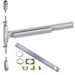 KIT - 75 Series Narrow Stile SVR (Surface Vertical Rod) Exit Device, CD (Cylinder Dogging, Requires 1-1/4in Mortise Cylinder), Exit Only No Trim, 36in x 84in, Grade 1, 626/US26D Satin Chrome
