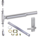 KIT - 75 Series Narrow Stile SVR (Surface Vertical Rod) Exit Device, CD (Cylinder Dogging, Requires 1-1/4in Mortise Cylinder), 360L-BE-17 Passage Lever Trim, LHR Left Hand Reverse/Reversible Handing (Snap Ring Tool Required), 36in x 84in, Grade 1, 626/US26D Satin Chrome