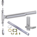 KIT - 75 Series Narrow Stile SVR (Surface Vertical Rod) Exit Device, CD (Cylinder Dogging, Requires 1-1/4in Mortise Cylinder), 360L-BE-06 Passage Lever Trim, RHR Right Hand Reverse/Reversible Handing (Snap Ring Tool Required), 36in x 84in, Grade 1, 626/US26D Satin Chrome