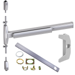 KIT - 75 Series Narrow Stile SVR (Surface Vertical Rod) Exit Device, CD (Cylinder Dogging, Requires 1-1/4in Mortise Cylinder), 386NL Night Latch Trim, (Requires Rim Cylinder), LHR Left Hand Reverse, 36in x 84in, Grade 1, 626/US26D Satin Chrome