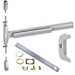 KIT - 75 Series Narrow Stile SVR (Surface Vertical Rod) Exit Device, CD (Cylinder Dogging, Requires 1-1/4in Mortise Cylinder), 386NL Night Latch Trim, (Requires Rim Cylinder), RHR Right Hand Reverse, 36in x 84in, Grade 1, 626/US26D Satin Chrome
