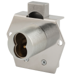 SFIC 1-1/16in Deadbolt Inverted Drawer Lock, Small Format IC Prep, Less Core, 1-1/8in Barrel Diameter, Grade 1, 625/US26 Bright Chrome
