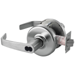 Grade 1 Public Bathroom Newport Cylindrical Lever, Small Format IC 6/7-Pin Prep with Disposable Plastic Core, (Less SFIC Core), 2-3/4in Backset, ANSI Strike SA114, 626C/US26D Satin Chrome MicroShield Coating
