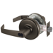 Grade 1 Double Cylinder Communicating Newport Cylindrical Lever, Large Format IC 6-Pin Prep Less LFIC with Disposable Plastic Core, 2-3/4in Backset, Grade 1, 613E/US10BE Dark Oxidized Satin Bronze
