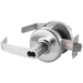 Grade 1 Double Cylinder Communicating Newport Cylindrical Lever, Large Format IC 6-Pin Prep Less LFIC with Disposable Plastic Core, 2-3/4in Backset, Grade 1, 626/US26D Satin Chrome