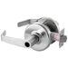 Grade 1 Double Cylinder Communicating Newport Cylindrical Lever, Less 2 CR2000-34-626 Cylinders, 2-3/4in Backset, ANSI Strike SA114, 626/US26D Satin Chrome