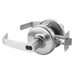 Grade 1 Entrance Newport Cylindrical Lever, Small Format IC 6/7-Pin Prep with Disposable Plastic Core, (Less SFIC Core), 2-3/4in Backset, ANSI Strike SA114, 626/US26D Satin Chrome