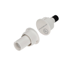 3/4in Steel Door Recessed Closed Loop Magnetic Contact with Quick-Connect Terminals, 1in Gap, UL, CUL Listed, White