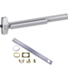 KIT - 78 Series Wide Stile Rim Exit Device, CD (Cylinder Dogging, Requires 1-1/4in Mortise Cylinder), Exit Only Trim Plate, 36in, Hex Dogging, Grade 1, 626/US26D Satin Chrome