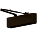 Heavy Duty Surface Door Closer, Regular Arm with Parallel Arm Bracket, Full Plastic Cover, Cast Aluminum, Adjustable Sizes 1-6, Double Heat-Treated Pinion, Through Bolt, Wood & Machine Screws, ADA, UL, Grade 1, 695/SP313 Dark Bronze Painted