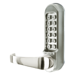 CL500 Series Heavy Duty Gate Lock, Cylindrical Lever, 530 Mechanical-Digital Lock and Keypad, Grade 1, SS Stainless Steel