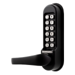 CL500 Series Heavy Duty Gate Lock, Cylindrical Lever, 530 Mechanical-Digital Lock and Keypad, Back to Back, Marine Grade, BK Black