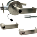 KIT - Grade 1 Electric Lock/Unlock (EL/EU) Storeroom, Cylindrical Lock, Rhodes Lever, 12/24VDC, SFIC (Small Format IC), Less Core, 2-3/4in Backset, UL, ANSI Strike, 619/US15 Satin Nickel