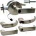 KIT - Grade 1 Electric Lock/Unlock (EL/EU) Storeroom, Cylindrical Lock, Sparta Lever, 12/24VDC, SFIC (Small Format IC), Less Core, 2-3/4in Backset, UL, ANSI Strike, 619/US15 Satin Nickel