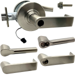 KIT - Grade 1 Electric Lock/Unlock (EL/EU) Storeroom, Cylindrical Lock, Broadway Lever, 12/24VDC, FSIC (Schlage Full Sized IC), Less Core, 2-3/4in Backset, UL, ANSI Strike, 619/US15 Satin Nickel