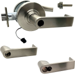 KIT - Grade 1 Electric Lock/Unlock (EL/EU) Storeroom, Cylindrical Lock, Rhodes Lever, 12/24VDC, FSIC (Schlage Full Sized IC), Less Core, 2-3/4in Backset, UL, ANSI Strike, 619/US15 Satin Nickel