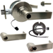 KIT - Grade 1 Electric Lock/Unlock (EL/EU) Storeroom, Cylindrical Lock, Rhodes Lever, 12/24VDC, RX (Request to Exit) Switch, FSIC (Schlage Full Sized IC), Less Core, 2-3/4in Backset, UL, ANSI Strike, 619/US15 Satin Nickel