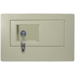 Large Wall Safe with Tubular Lock, Neutral Sand Colored Textured Powder Coat