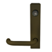 Lever Trim for 3690 Concealed Vertical Rod Device, RHRB with Key Cylinder (for Left Hand Swing Out), Night Latch (Key Always Required), Dark Bronze Anodized Aluminum