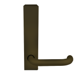 Lever Trim for 3790 Rim Latching Device, LHRB (for Right Hand Swing Out), Passage (Always Active), Dark Bronze Anodized Aluminum