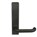 Lever Trim for 3790 Rim Latching Device, LHRB (for Right Hand Swing Out), Passage (Always Active), Black Anodized Aluminum