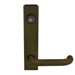 Lever Trim for 3790 Rim Latching Device, LHRB with Key Cylinder (for Right Hand Swing Out), Night Latch (Key Always Required), Dark Bronze Anodized Aluminum