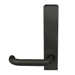 Lever Trim for 3790 Rim Latching Device, RHRB (for Left Hand Swing Out), Passage (Always Active), Black Anodized Aluminum