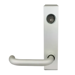 Lever Trim for 3790 Rim Latching Device, RHRB with Key Cylinder (for Left Hand Swing Out), Night Latch (Key Always Required), Satin Aluminum Clear Anodized