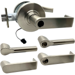 KIT - Grade 1 Electric Lock/Unlock (EL/EU) Storeroom, Cylindrical Lock, Broadway Lever, 12/24VDC, Key in Lever, Less Cylinder, 2-3/4in Backset, UL, ANSI Strike, 619/US15 Satin Nickel