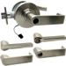 KIT - Grade 1 Electric Lock/Unlock (EL/EU) Storeroom, Cylindrical Lock, Latitude Lever, 12/24VDC, Key in Lever, Less Cylinder, 2-3/4in Backset, UL, ANSI Strike, 619/US15 Satin Nickel