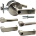 KIT - Grade 1 Classroom, Cylindrical Lock, Broadway Lever, SFIC (Small Format IC), Less Core, 2-3/4in Backset, UL, ANSI Strike, 619/US15 Satin Nickel