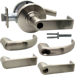 KIT - Grade 1 Classroom, Cylindrical Lock, Spartan Lever, SFIC (Small Format IC), Less Core, 2-3/4in Backset, UL, ANSI Strike, 619/US15 Satin Nickel