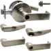 KIT - Grade 1 Classroom, Cylindrical Lock, Athens Lever, FSIC (Schlage Full Sized IC), Less Core, 2-3/4in Backset, UL, ANSI Strike, 619/US15 Satin Nickel