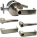 KIT - Grade 1 Classroom, Cylindrical Lock, Broadway Lever, Key in Lever, Less Cylinder, 2-3/4in Backset, UL, ANSI Strike, 619/US15 Satin Nickel