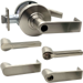 KIT - Grade 1 Classroom, Cylindrical Lock, Latitude Lever, Key in Lever, Less Cylinder, 2-3/4in Backset, UL, ANSI Strike, 619/US15 Satin Nickel