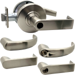 KIT - Grade 1 Classroom, Cylindrical Lock, Spartan Lever, Key in Lever, Less Cylinder, 2-3/4in Backset, UL, ANSI Strike, 619/US15 Satin Nickel