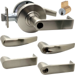 KIT - Grade 1 Classroom, Cylindrical Lock, Athens Lever, Key in Lever, Schlage 6-Pin C123 Keyway (0-Bitted Brushed Chrome Cylinder 626), 2-3/4in Backset, UL, ANSI Strike, 619/US15 Satin Nickel