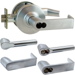 KIT - Grade 1 Electric Lock/Unlock (EL/EU) Storeroom, Cylindrical Lock, Broadway Lever, 12/24VDC, FSIC (Schlage Full Size IC), Less Core, 2-3/4in Backset, UL, ANSI Strike, 626/US26D Satin Chrome