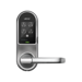 Lockly Cylindrical Lock, Guard Series, Wi-Fi Control, Digital Keypad, Reader, 3D Fingerprint Sensor, Bluetooth Mobile App Control, Fits 1-3/8in - 2in Thick Door, Adjustable 2-3/8in to 2-3/4in Backset, Key Override, 45 Minute Fire Rated,  Includes: PGH200 Wi-Fi Hub, (3) PGA803WH RF RFID Tag Keys, 619/SN Satin Nickel