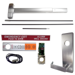 KIT - Exit Alarm, CVR Concealed Vertical Rod Exit Device, Escutcheon x Dane Lever Trim 510L, 36in x 96in, Less Dogging, LHR Left Hand Reverse/Reversible, Grade 1, 626/US26D Satin Chrome