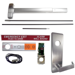 KIT - Exit Alarm, CVR Concealed Vertical Rod Exit Device, Escutcheon x Dane Lever Trim 510L, 36in x 96in, Less Dogging, RHR Right Hand Reverse/Reversible, Grade 1, 626/US26D Satin Chrome
