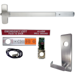 KIT - Exit Alarm, Rim Exit Device, Escutcheon x Dane Lever Trim 510L, 36in, Less Dogging, LHR Left Hand Reverse/Reversible, Grade 1, 626/US26D Satin Chrome