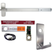 KIT - Exit Alarm, Rim Exit Device, Escutcheon x Dane Lever Nightlatch Trim 510L-NL, 36in, Less Dogging, RHR Right Hand Reverse/Reversible, Grade 1, 626/US26D Satin Chrome