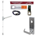 KIT - Exit Alarm, SVR Surface Vertical Rod Exit Device, Escutcheon x Quantum Lever Nightlatch Trim 510L-NL, 36in x 84in, Less Dogging, RHR Right Hand Reverse/Reversible, Grade 1, 626/US26D Satin Chrome