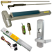 KIT - Alarmed (Requires 1-1/4in Mortise Cylinder) CVR (Concealed Vertical Rod) Smooth Exit Device, 996L-06 Lever Trim, RHR Right Hand Reverse/Reversible Handing (Snap Ring Tool Required), 36in x 84in, Grade 1, 626/US26D Satin Chrome